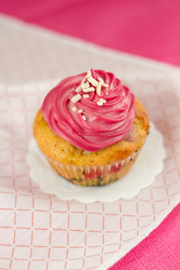 Lychee Raspberry Rosewater Cupcake